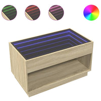Thumbnail for Couchtisch mit Infinity-LED Sonoma-Eiche 90x50x50 cm