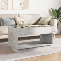 Thumbnail for Couchtisch mit Infinity-LED Betongrau 90x50x50 cm