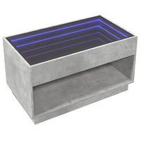Thumbnail for Couchtisch mit Infinity-LED Betongrau 90x50x50 cm