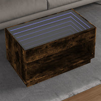 Thumbnail for Couchtisch mit Infinity-LED Räuchereiche 90x50x50 cm