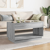 Thumbnail for Couchtisch mit Infinity-LED Grau Sonoma 90x50x50 cm