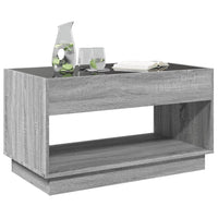Thumbnail for Couchtisch mit Infinity-LED Grau Sonoma 90x50x50 cm