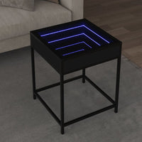 Thumbnail for Couchtisch mit Infinity-LED Schwarz 40x40x51 cm