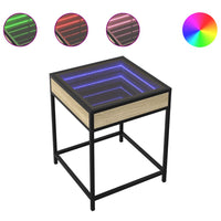 Thumbnail for Couchtisch mit Infinity-LED Sonoma-Eiche 40x40x51 cm