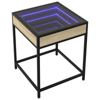 Thumbnail for Couchtisch mit Infinity-LED Sonoma-Eiche 40x40x51 cm