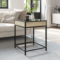 Thumbnail for Couchtisch mit Infinity-LED Sonoma-Eiche 40x40x51 cm