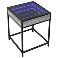 Thumbnail for Couchtisch mit Infinity-LED Grau Sonoma 40x40x51 cm
