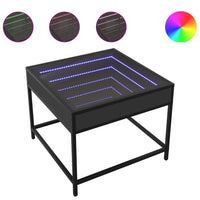 Thumbnail for Couchtisch mit Infinity-LED Schwarz 50x50x41 cm