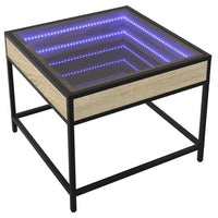 Thumbnail for Couchtisch mit Infinity-LED Sonoma-Eiche 50x50x41 cm