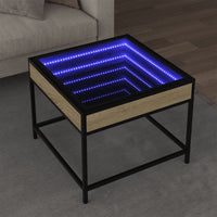 Thumbnail for Couchtisch mit Infinity-LED Sonoma-Eiche 50x50x41 cm