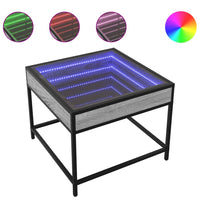 Thumbnail for Couchtisch mit Infinity-LED Grau Sonoma 50x50x41 cm