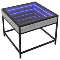 Thumbnail for Couchtisch mit Infinity-LED Grau Sonoma 50x50x41 cm