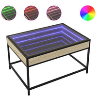 Thumbnail for Couchtisch mit Infinity-LED Sonoma-Eiche 70x50x41 cm
