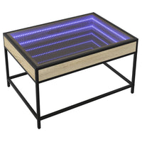Thumbnail for Couchtisch mit Infinity-LED Sonoma-Eiche 70x50x41 cm