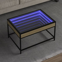 Thumbnail for Couchtisch mit Infinity-LED Sonoma-Eiche 70x50x41 cm
