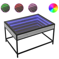 Thumbnail for Couchtisch mit Infinity-LED Grau Sonoma 70x50x41 cm