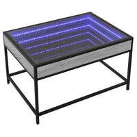 Thumbnail for Couchtisch mit Infinity-LED Grau Sonoma 70x50x41 cm