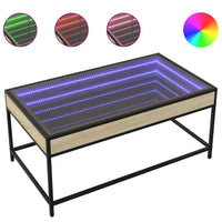 Thumbnail for Couchtisch mit Infinity-LED Sonoma-Eiche 90x50x41 cm