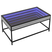 Thumbnail for Couchtisch mit Infinity-LED Grau Sonoma 90x50x41 cm