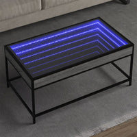 Thumbnail for Couchtisch mit Infinity-LED Grau Sonoma 90x50x41 cm