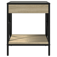 Thumbnail for Couchtisch mit Infinity-LED Sonoma-Eiche 40x40x49 cm