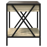 Thumbnail for Couchtisch mit Infinity-LED Sonoma-Eiche 40x40x49 cm