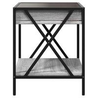 Thumbnail for Couchtisch mit Infinity-LED Grau Sonoma 40x40x49 cm