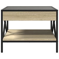 Thumbnail for Couchtisch mit Infinity-LED Sonoma-Eiche 50x50x38 cm