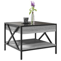 Thumbnail for Couchtisch mit Infinity-LED Grau Sonoma 50x50x38 cm