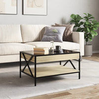 Thumbnail for Couchtisch mit Infinity-LED Sonoma-Eiche 70x50x38 cm