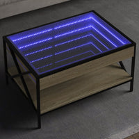 Thumbnail for Couchtisch mit Infinity-LED Sonoma-Eiche 70x50x38 cm