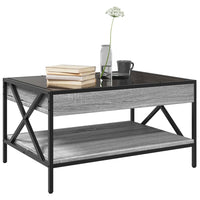 Thumbnail for Couchtisch mit Infinity-LED Grau Sonoma 70x50x38 cm