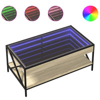 Thumbnail for Couchtisch mit Infinity-LED Sonoma-Eiche 90x50x38 cm