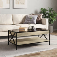 Thumbnail for Couchtisch mit Infinity-LED Sonoma-Eiche 90x50x38 cm
