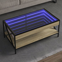 Thumbnail for Couchtisch mit Infinity-LED Sonoma-Eiche 90x50x38 cm