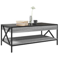 Thumbnail for Couchtisch mit Infinity-LED Grau Sonoma 90x50x38 cm