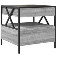 Thumbnail for Couchtisch mit Infinity-LED Grau Sonoma 50x50x51 cm