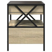 Thumbnail for Couchtisch mit Infinity-LED Sonoma-Eiche 40x40x51 cm