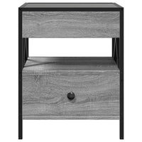 Thumbnail for Couchtisch mit Infinity-LED Grau Sonoma 40x40x51 cm