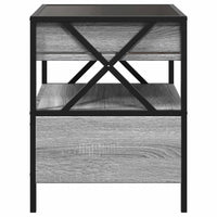 Thumbnail for Couchtisch mit Infinity-LED Grau Sonoma 40x40x51 cm