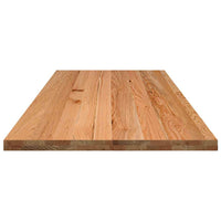 Thumbnail for Schreibtischplatte Hellbraun 220x80x4 cm Massivholz Eiche
