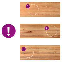 Thumbnail for Schreibtischplatte Hellbraun 220x80x4 cm Massivholz Eiche