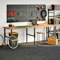 Thumbnail for Schreibtischplatte Hellbraun 280x80x4 cm Massivholz Eiche