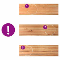 Thumbnail for Schreibtischplatte Hellbraun 280x80x4 cm Massivholz Eiche