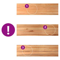 Thumbnail for Schreibtischplatte Hellbraun 320x80x4 cm Massivholz Eiche