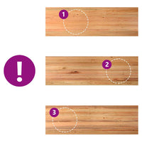 Thumbnail for Schreibtischplatte Hellbraun 320x90x4 cm Massivholz Eiche