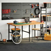 Thumbnail for Schreibtischplatte Hellbraun 180x100x4 cm Massivholz Eiche