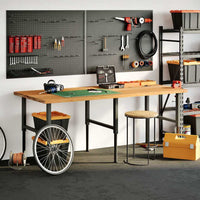 Thumbnail for Schreibtischplatte Hellbraun 180x120x4 cm Massivholz Eiche