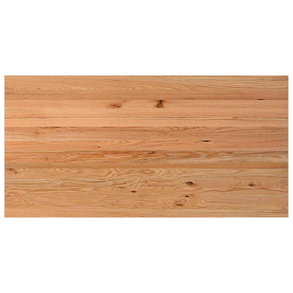 Schreibtischplatte Hellbraun 240x120x4 cm Massivholz Eiche