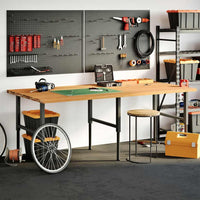 Thumbnail for Schreibtischplatte Hellbraun 240x120x4 cm Massivholz Eiche